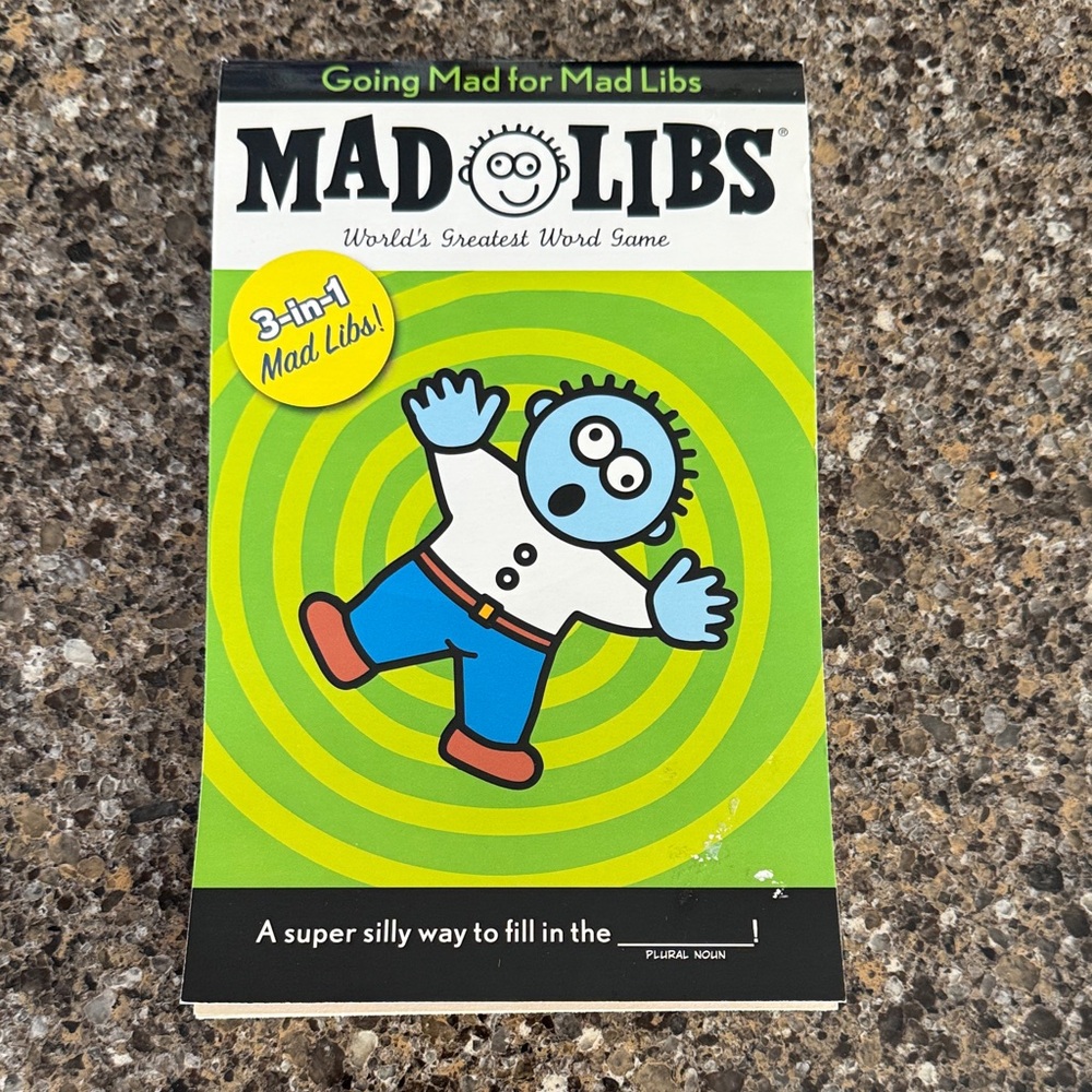 NEW 3-Books-in-1 Mad Libs Word Game - World's Greatest Word Game
